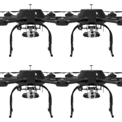 8 Ροτόρες βαρύ φορτίο δικτυωμένο UAV 30kg επίπεδο με AI Τρεις Άξονες σειρά φωτοηλεκτρική φακό